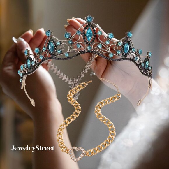 Blue tiara Necklace - Picture 1 of 2